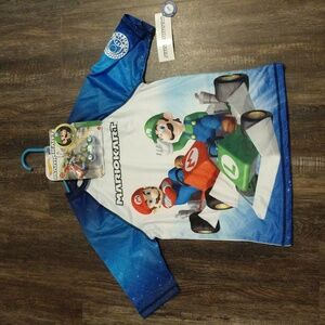 New Mario kart uv 50 sun protection shirt, size L/G (10-12), comes with toy